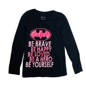 Batman girls 5Y long sleeve tee shirt